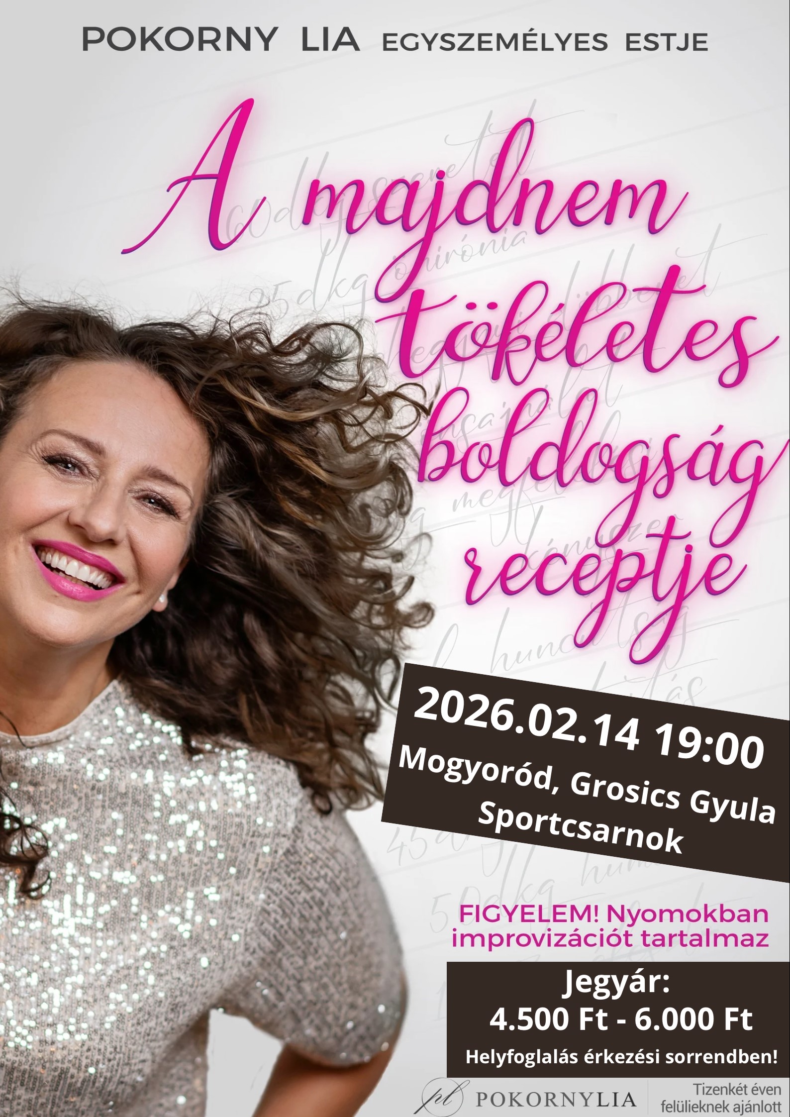 Pokorny Lia egyszemélyes estje