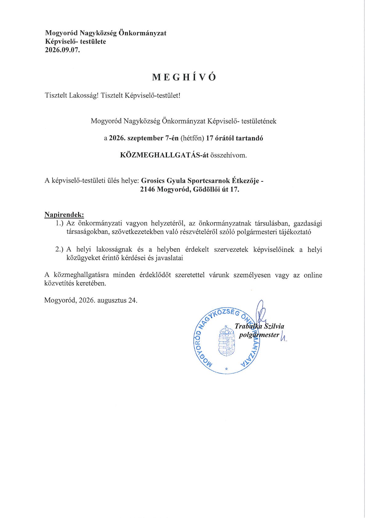 Meghívó