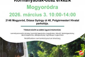 Kormányablak-busz Mogyoródon!