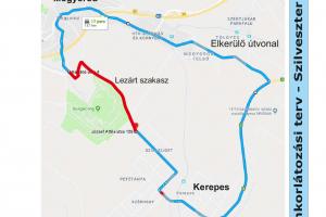 Útlezárás és kerülő út