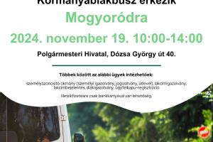 Kormányablak busz Mogyoródon!