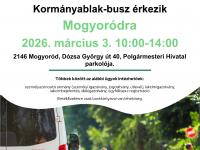 Kormányablak-busz Mogyoródon!